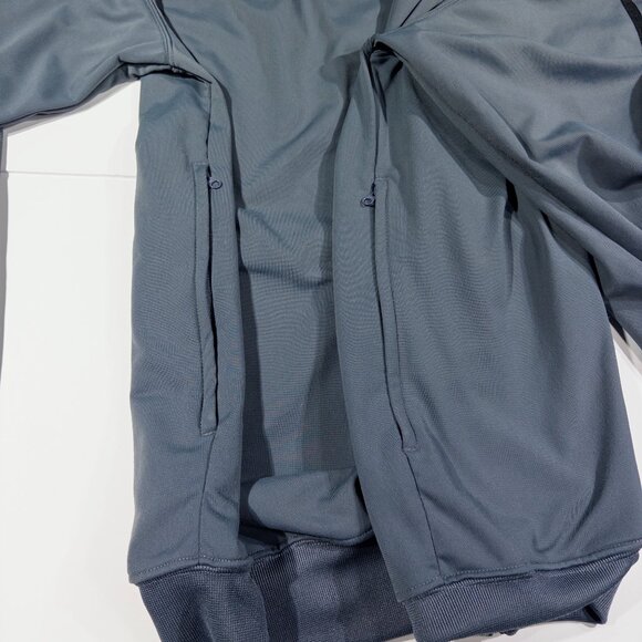 Vintage Nike Men's Full Zip Hooded Sweatshirt Grey Y2K - Size Medium - Picture 5 of 9